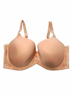 Delta Burke size 38D Peach Lace Underwire Bra